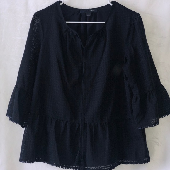 Tommy Hilfiger Tops - Tommy Hilfiger - Navy Medium Peplum Blouse